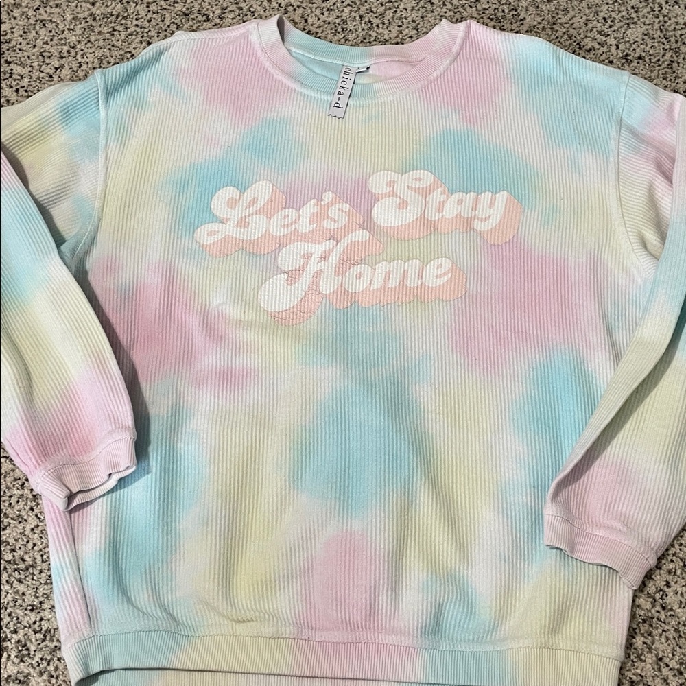 Women’s Pastel Tie-Dye Sweatshirt size small